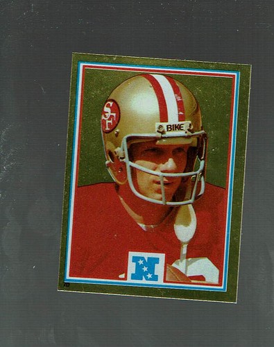 Joe Montana #70 1982 Topps Stickers card
