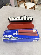 Vtg Clairol PTC-8 Time Saver Heated Curlers Hot Rollers Travel Portable 1988
