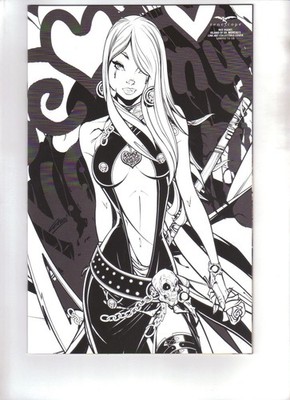 GRIMM: RED AGENT: ISLAND OF DR. MOREAU #5 - KICKSTARTER BLACK LINE ART, LIM 125