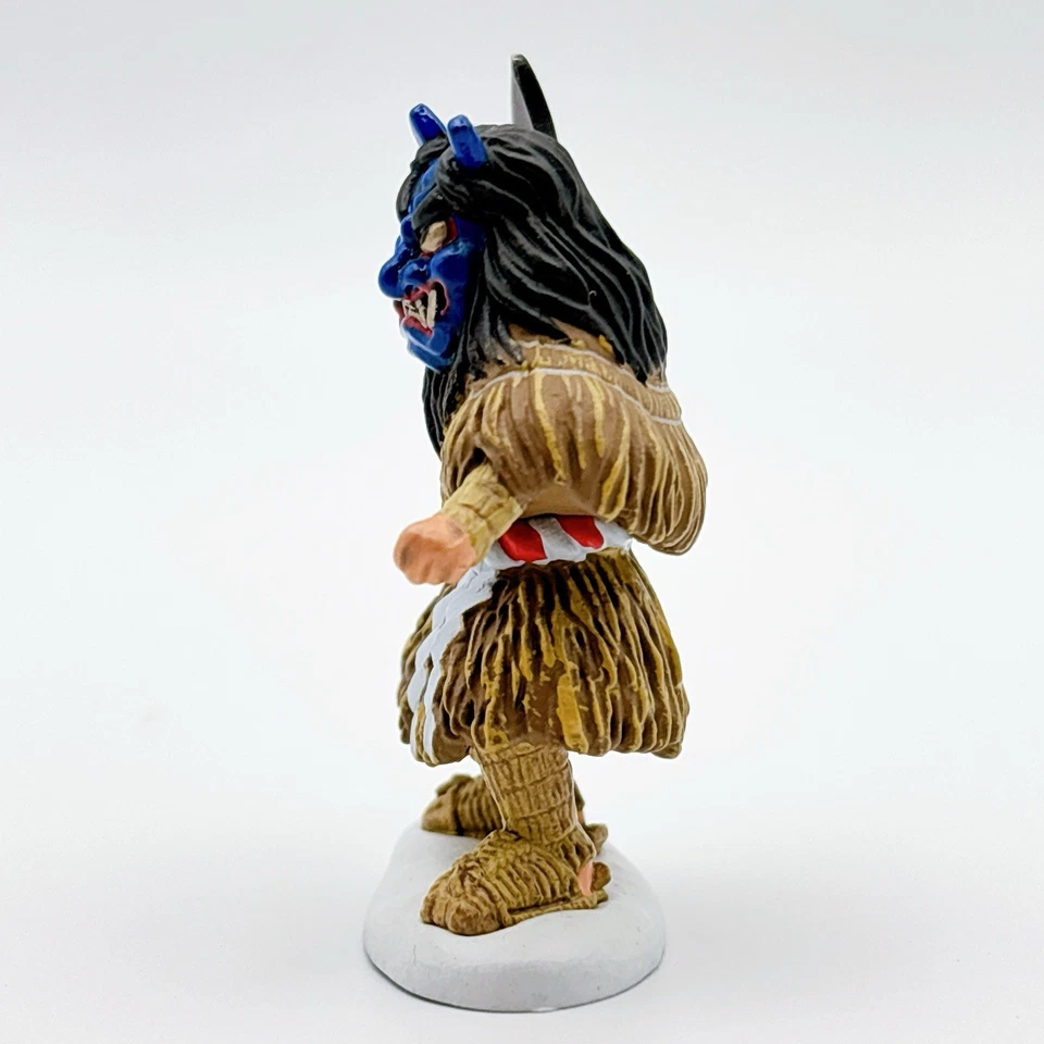 Minifigura artesanal Kaiyodo Tohoku Michinoku Namahage azul Akita Foto 4 de 4