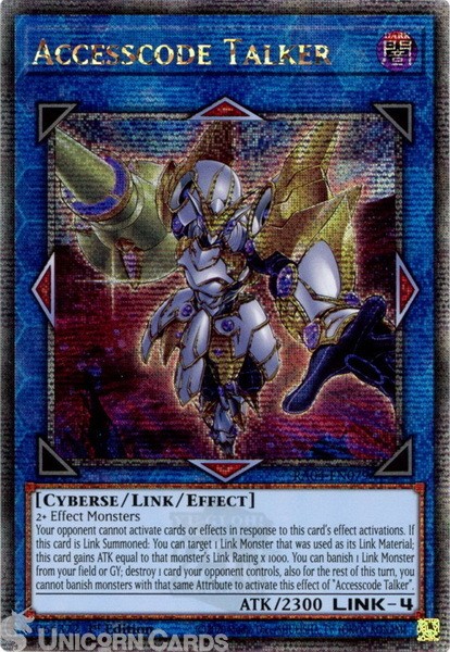 RA04-EN079 Accesscode Talker : Quarter Century Secret Rare 1st Edition Mint YuGi