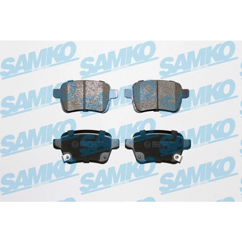 1x ORIGINAL® SAMKO Bremsbelagsatz, Scheibenbremse Hinten für Abarth 500 / 595