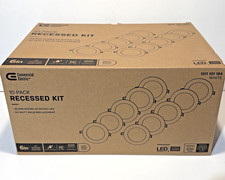 10 Pack - Commercial Electric 6” LED Slim Canless 3000k White Recessed Light Kit