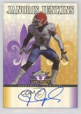 2012 Leaf Valiant Purple 24/25 Janoris Jenkins #JJ1 Auto 0s3