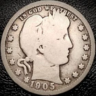 1905 Barber Quarter - Good - 90% Silver 25C