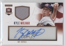 2014 Panini USA Baseball Box Set Signature Jerseys 15/99 Kyle Molnar Auto 0x1