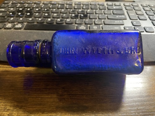 Vintage John Wyeth & Bro Medicine Bottle - FULL