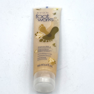 Avon Foot Works Beautiful Smoothing Scrub Ginger & White Tea 3.4 fl oz NEW