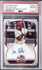 2023 BOWMAN CHROME PRSPCT AUTOS #CPACC CAM COLLIER PSA 10 AUTO