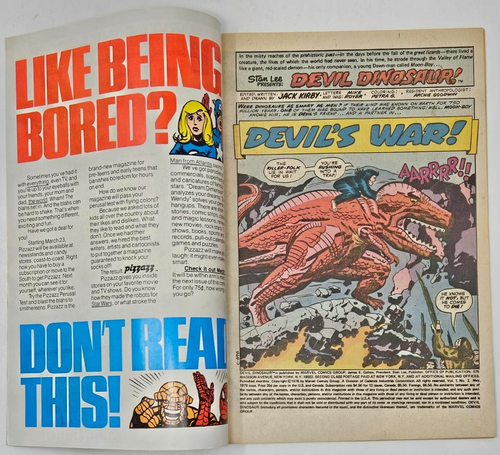 6 Marvel Comics Group DEVIL DINOSAUR Issues #1, 2. 4, 6, 7, 9 Bronze Age Kirby! - Picture 7 of 24