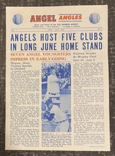 1961 ANGEL ANGELS NEWS & VIEWS OF THE LA ANGELS MICKEY MANTLE MINOSO PROGRAM