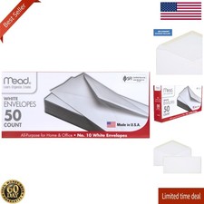 10 Envelopes, 4-1/8" X 9-1/2", White, 50 Pack Free And Fast Shipping USA