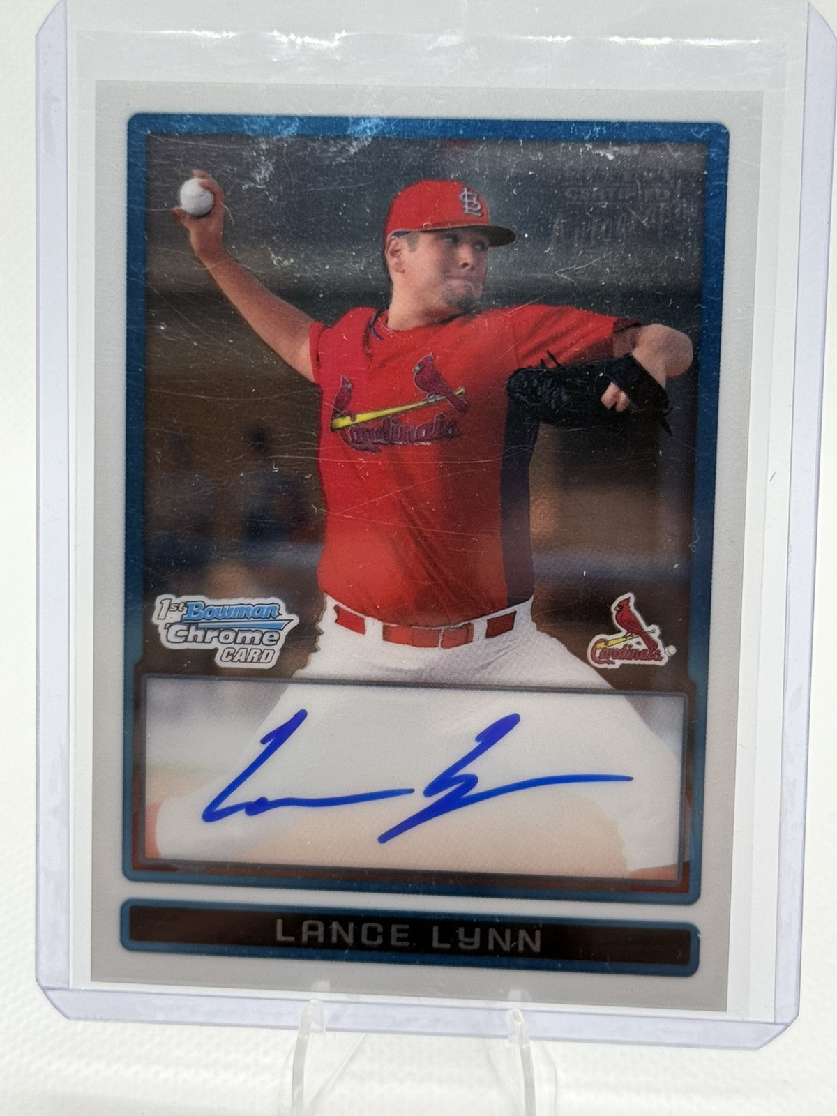 2009 Bowman Chrome Prospects Lance Lynn #BCP115 Autograph Card