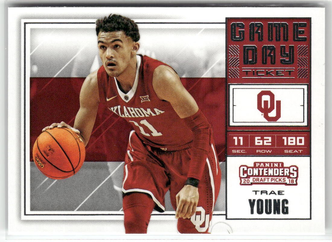 2018 Panini Contenders Draft Picks #6 Trae Young Game Day Ticket ☘️259