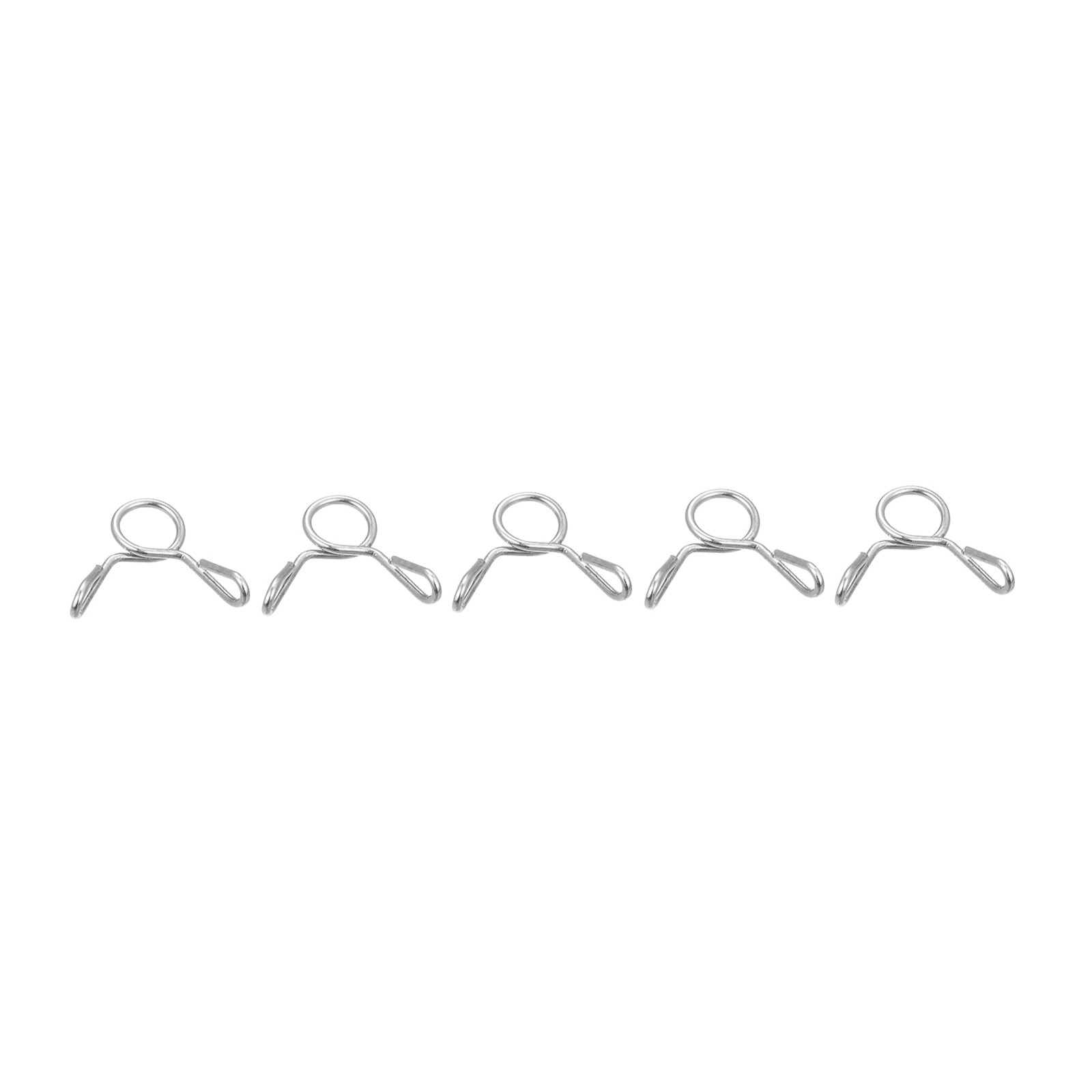 20 Pcs 3mm ID Fuel Line Hose Clamps Silver Tone for Motorcycle Scooter