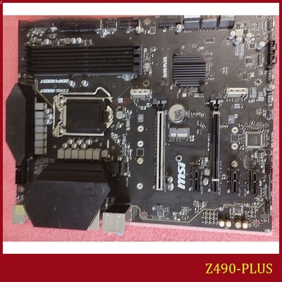 FOR MSI Z490-PLUS LGA1200 DDR4*4 128GB HDMI DisplayPort ATX Motherboard Test OK