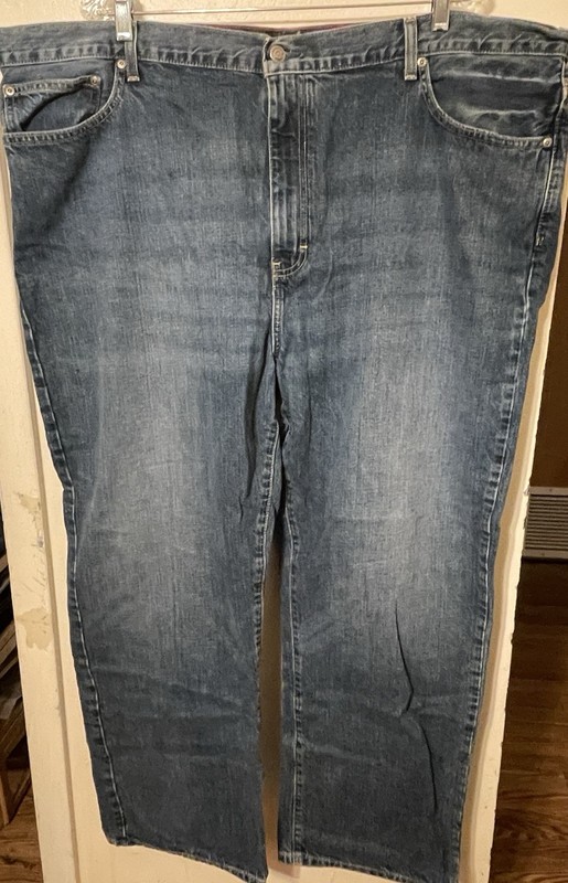 Daniel Cremieux Men's Blue Denim Straight  Fit Jean 48x30