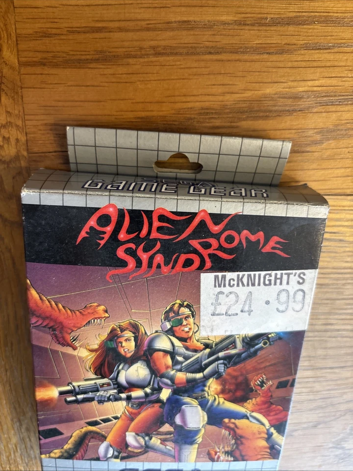 Vintage Sega Game Gear Gamegear  Alien Syndrome 1992 Unplayed Rare Action - Image 4 of 4