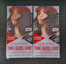  2 Revlon Colorsilk Tone  Gloss  Care - 5A Medium Ash Brown Hair Color