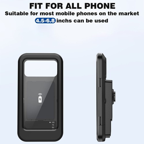 Wireless Charging Phone Holder Easy Installation Weatherproof Protection - Zdjęcie 7 z 9