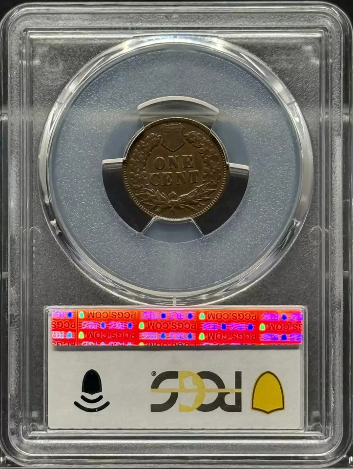 1872 Indian Head Cent PCGS AU-50 BN - Image 2 of 2