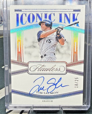 TIM SALMON Iconic Ink AUTO 2024 Panini Flawless Anaheim California Angels 18/25