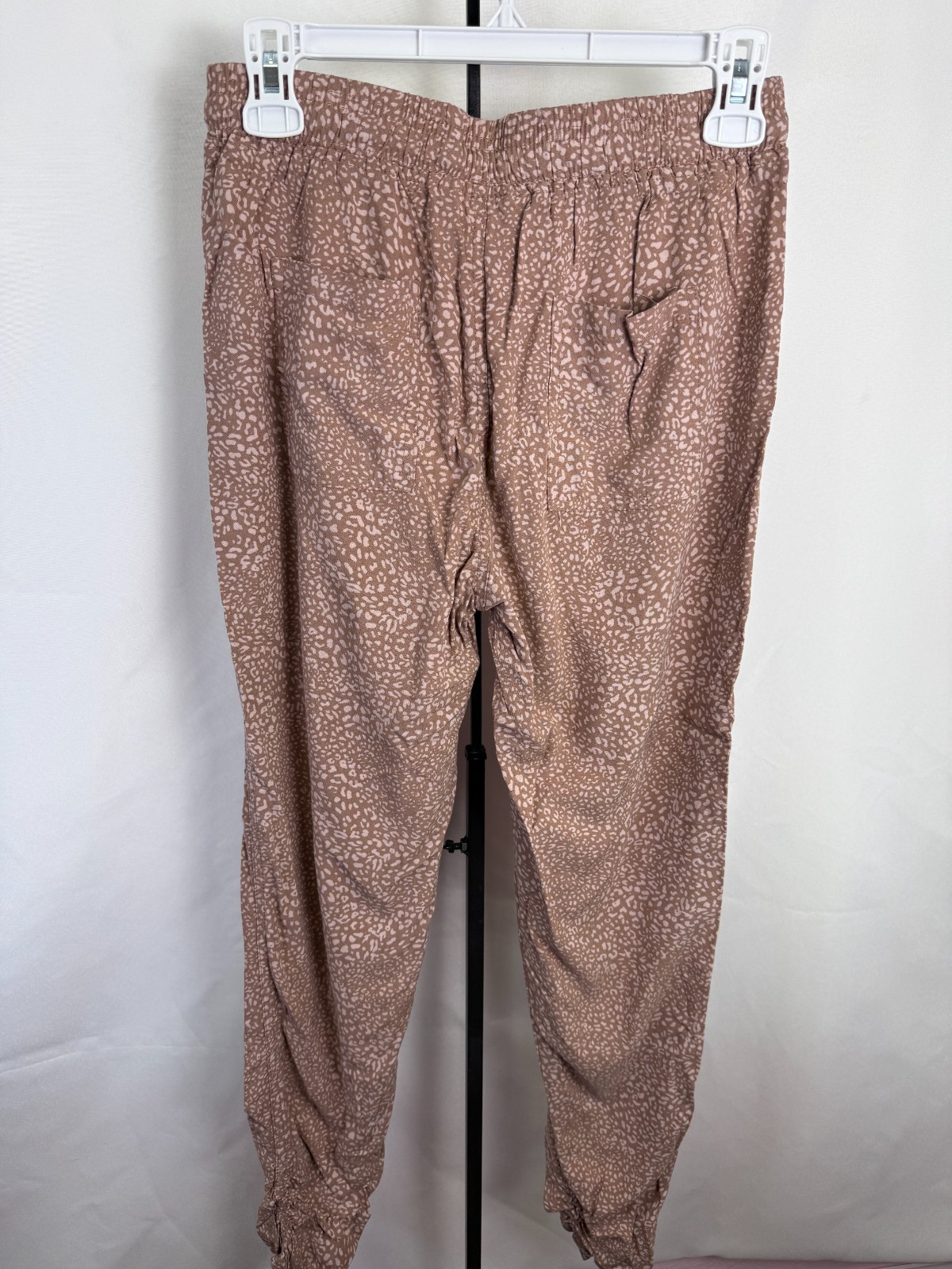 Thread & Supply Mauve Leopard Drawstring Jogger P… - image 4