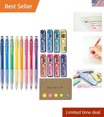 Pilot Color Eno Mechanical Pencil, 0.7mm, 8 Colors, Refillable, Smooth Writin...