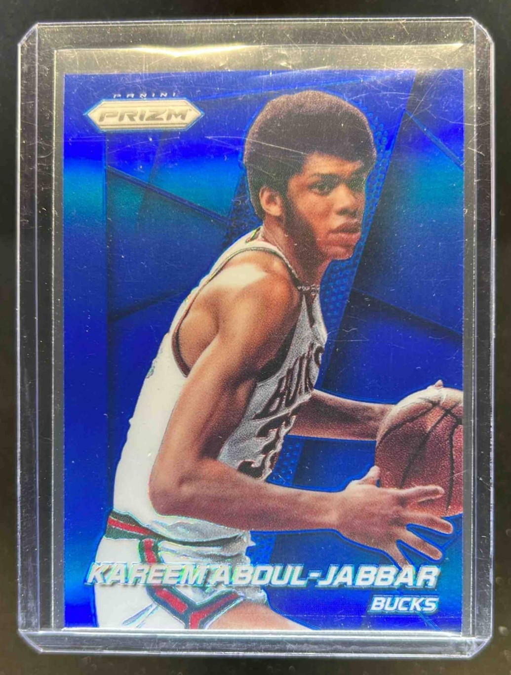 2014-15 Prizm Kareem Abdul-Jabbar Prizm Blue #42/99 Bucks