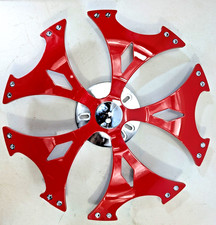 18 Inch Red Spinners Wheels Rims Fits Any 5 Or 6 Lug Wheels Free Install Kit