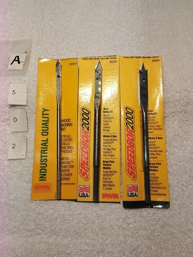 3pc IRWIN SPEEDBORE WOOD BIT SET USA ๐บ๐ธ - Picture 4 of 4