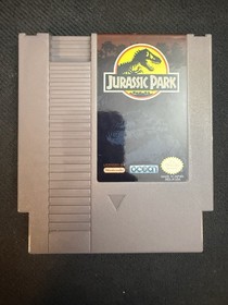 1992 Authentic Jurassic Park Nintendo NES CIB Cart w Box & Inserts. NM Cond Rare