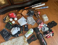 Youth Baseball Gloves, Bats, Balls, Etc (LOT)