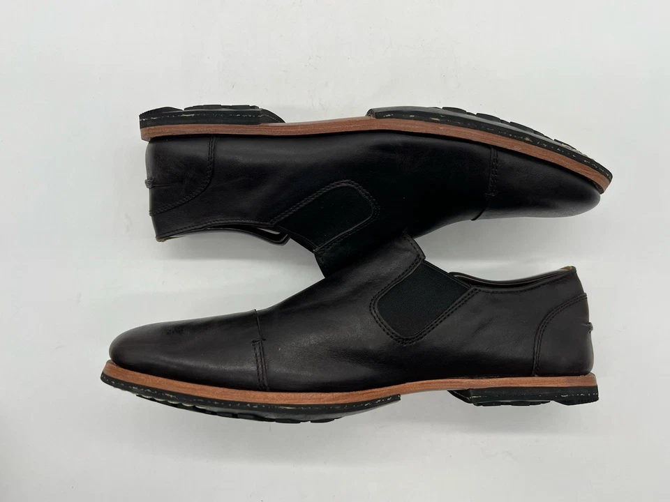 Timberland Boot Company Wodehouse Hombres 10 Zapatos Mocasines Sin Cordones de Cuero Marrón Oscuro Foto 3 de 4