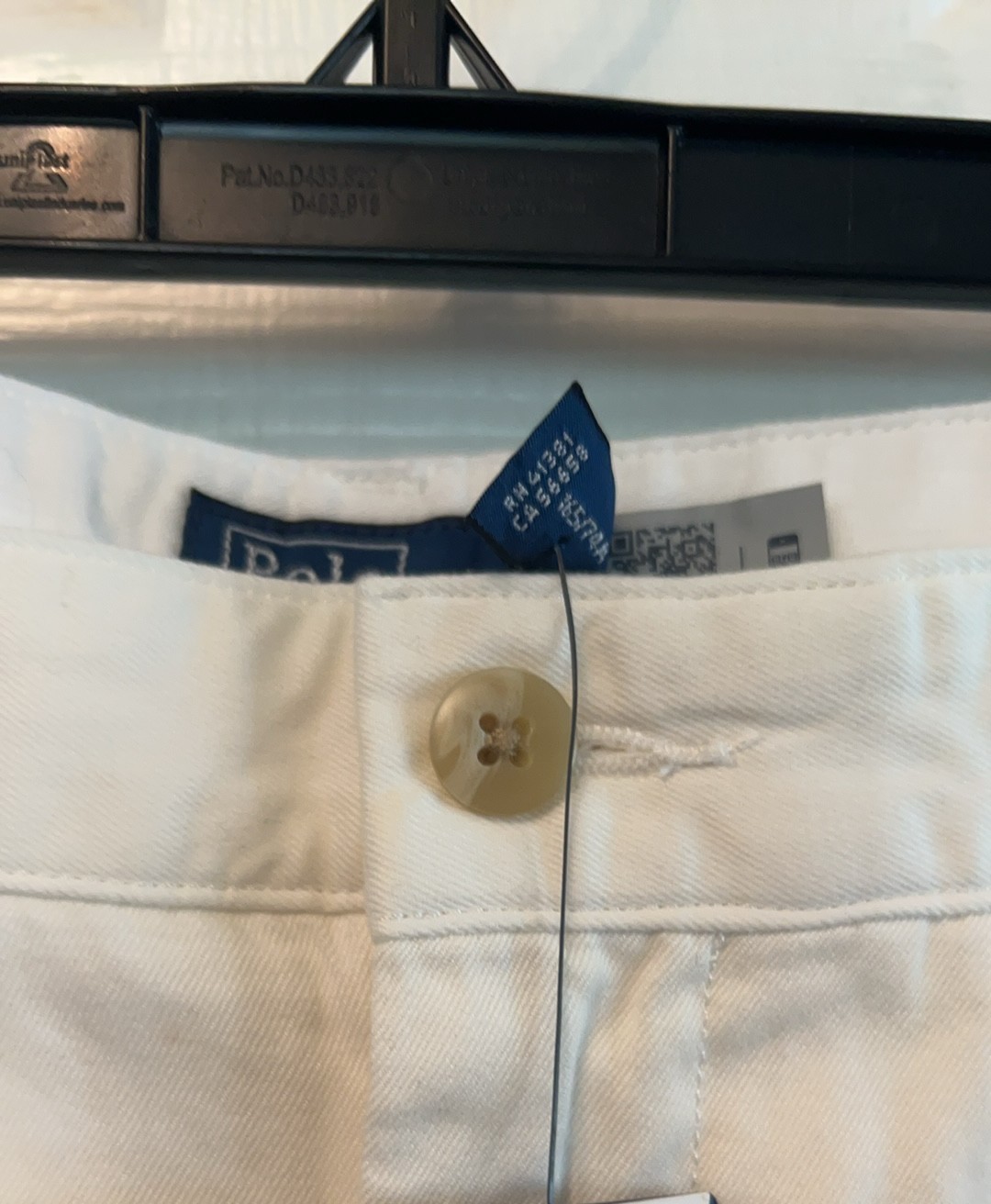 $349 NWT Polo Ralph Lauren White Sz 12 Cotton Twill Straight Leg Women's Pants image 4