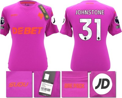 BNWT 2024/2025 WOLVES F.C. SUDU THIRD SHIRT JOHNSTONE 31 + PATCHES SMALL
