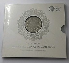 2013 Royal Mint The Christening of HRH Prince George BUNC UK Five Pounds £5 coin