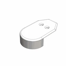 Taco Marine 1-9/16’’ RUB RAIL END CAP F90-0002WN   White Plastic