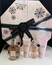 Flowerbomb Viktor Rolf Eau De Parfum And Body Lotion 4 Piece Set NIB