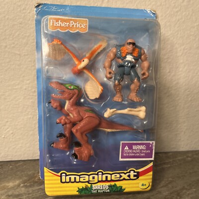 Imaginext Dinosaur  Shred The Raptor  Fischer Price 2004 NIB