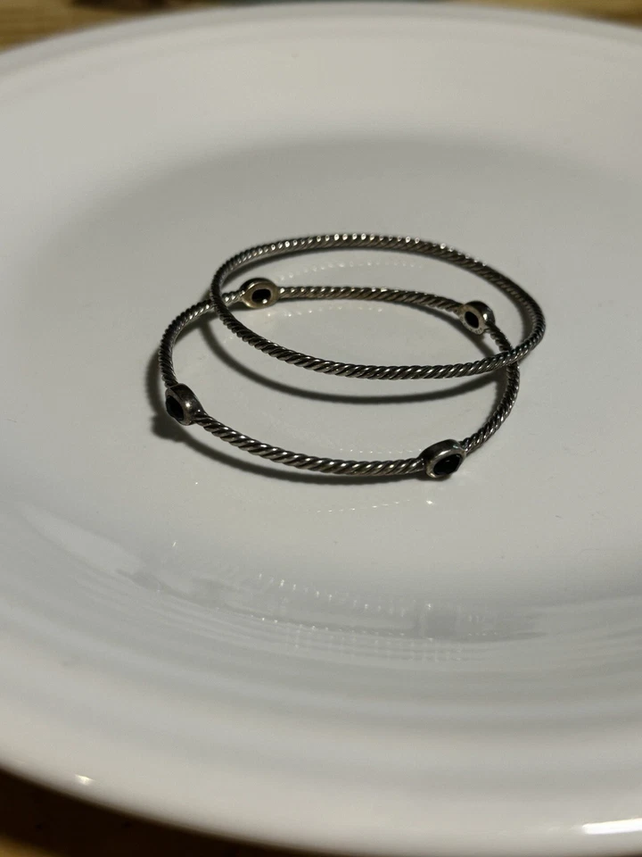 David Yurman - Brazaletes de ónix negro  Foto 2 de 2