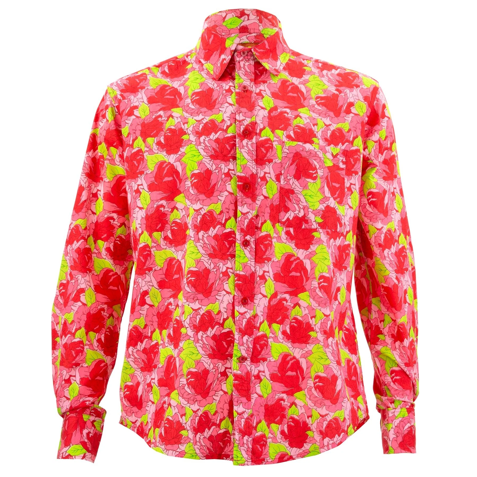 Mens Shirt Loud Originals REGULAR FIT Flowers Retro Psychedelic Fancy