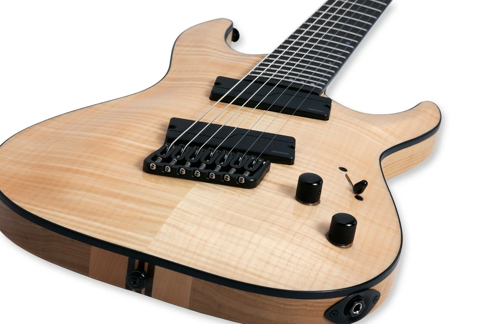 Guitarra Schecter C-7 Multiscale SLS Elite Gloss Natural 7 Cordas + SACO GIG GRÁTIS - Imagem 4 de 4