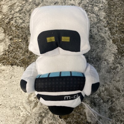 Disney Pixar Wall-E MO M-O 8'' Stuffed Plush Doll Toy Cleaner Robot White