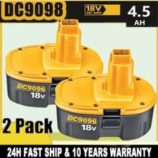 2 PACK 18V For Dewalt 18 VOLT DC9096 DC9098 Ni-MH Battery DC9099 NEW Replacement