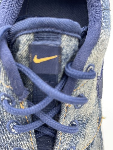 Nike Roshe blau Denim leichter Jugend Größe 4 Schuh einzigartiger Sneaker - Bild 3 von 10
