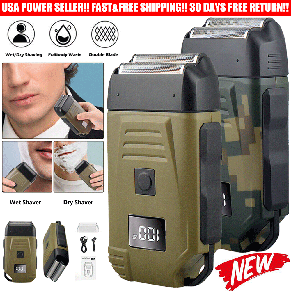 4D Foil Shaver Reciprocating Electric Shaver Razor USB Beard Trimmer Machine BK0