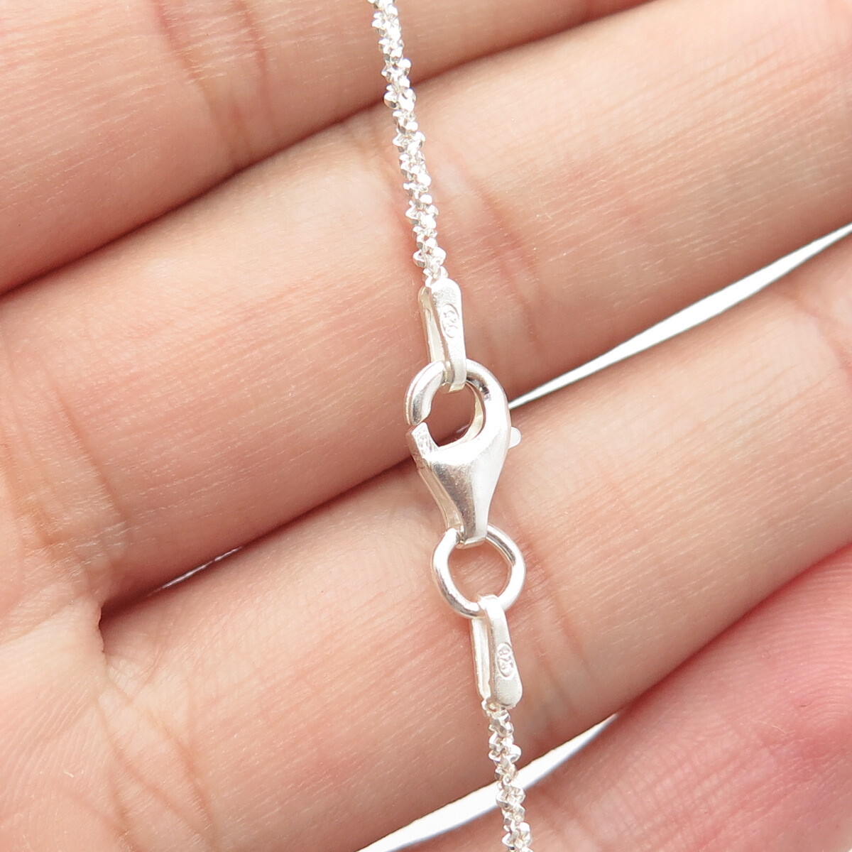 アクセサリー plllllleeeasse silver chain necklace Amazon.com: Chain Necklace White Sterling Silver Curb 24 in