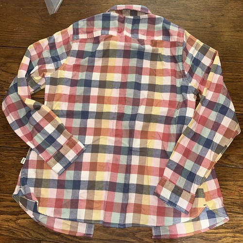 LL BEAN Women's XS Petite Checkered Long-Sleeve Button-Up Flannel Shirt Stretch - Picture 7 of 7