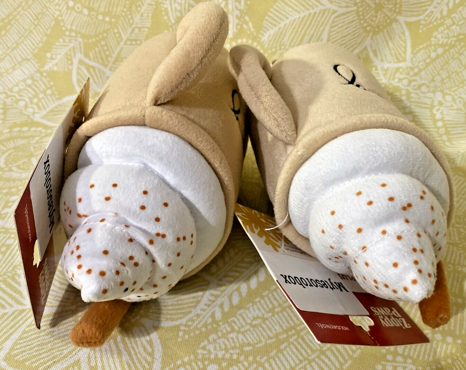 ZippyPaws 2Pack Holiday EGGNOG Mug Cup Sweet Squeaky Dog Toy New FREE